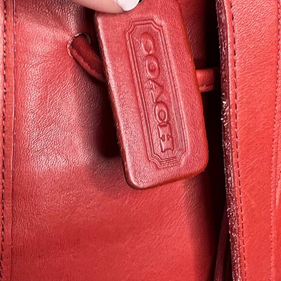 Rare Red COACH Vintage Daypack Backpack 9960 - Picture 11 of 14
